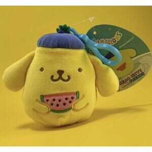 SQUISHMALLOWS SANRIO HELLO KITTY & FRIENDS POMPOMPURIN SQUISHMALLOW PLUSH CLIP